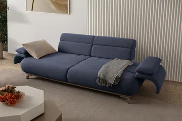 3-personers sofa Atelier Del Sofa Bonjo Silver (246 x 81 x 97 cm) Marineblå - Marineblå - Møbler - Sofaer - 3 personers sofa