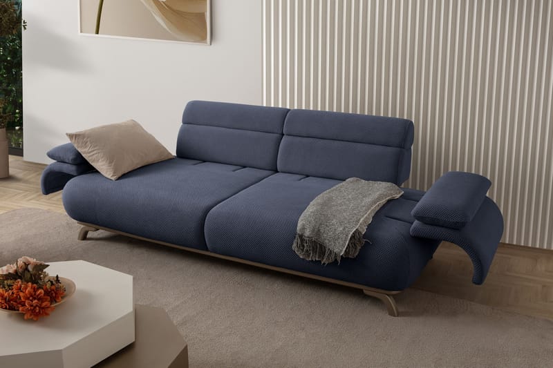3-personers sofa Atelier Del Sofa Bonjo Silver (246 x 81 x 97 cm) Marineblå - Marineblå - Møbler - Sofaer - 3 personers sofa