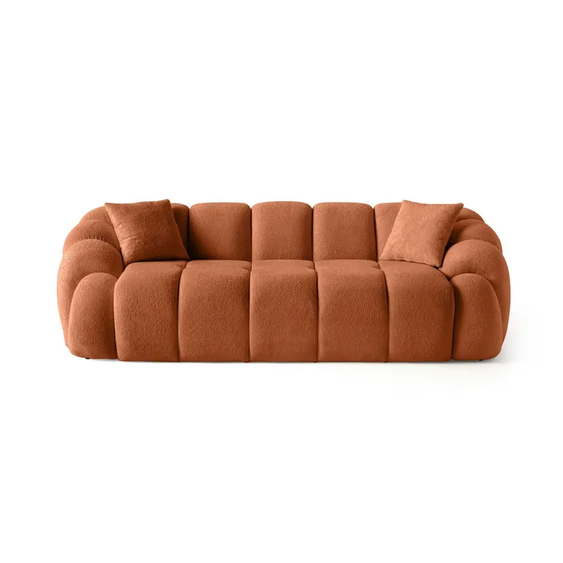 3-personers sofa Atelier Del Sofa Octavio (233 x 70 x 80 cm) Tile Red - Møbler - Sofaer - 3 personers sofa