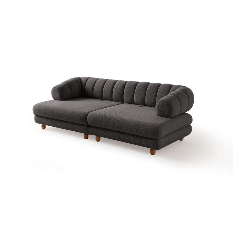 3-personers sofa Atelier Del Sofa Gloria (240 x 80 x 95 cm) Antracit - Antracit - Møbler - Sofaer - 3 personers sofa