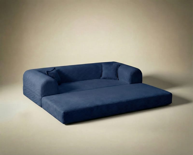 3-personers sovesofa Atelier Del Sofa Legom Eco (190 x 90 x 25 cm) Marineblå - Møbler - Sofaer - Sovesofaer
