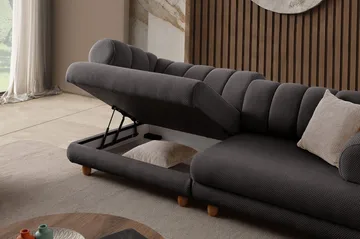 3-personers sofa Atelier Del Sofa Gloria (240 x 80 x 95 cm) Antracit - Antracit - Møbler - Sofaer - 3 personers sofa