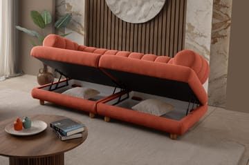 3-personers sofa Atelier Del Sofa Gloria (240 x 80 x 95 cm) Tile Red - Tile Red - Møbler - Sofaer - 3 personers sofa