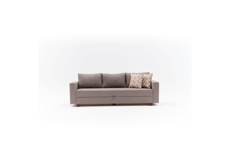 3-personers sovesofa Iroulport Arzilla Brun - Brun - Møbler - Sofaer - Sovesofaer