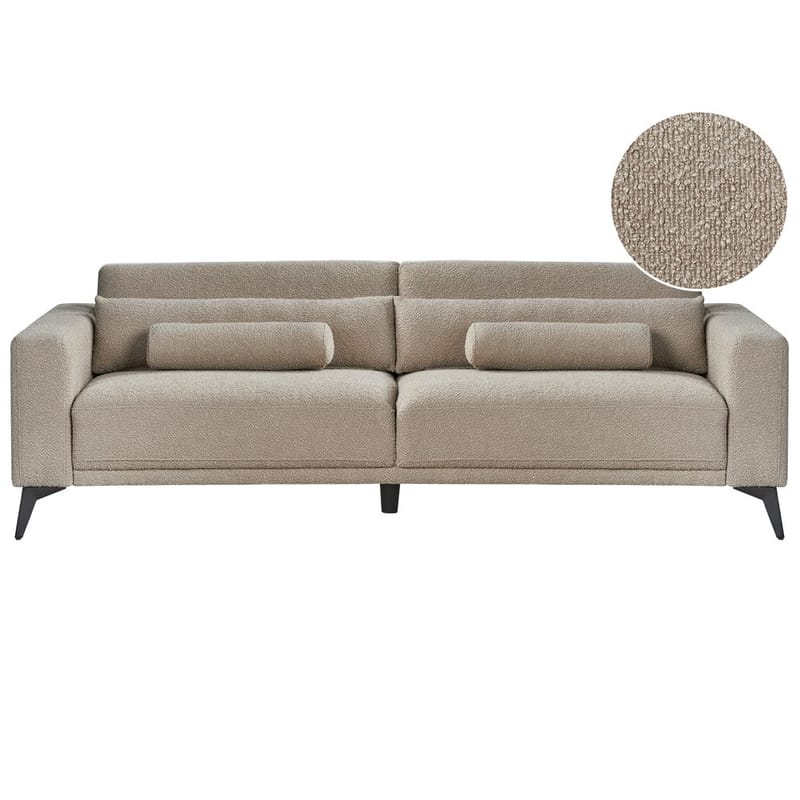 3-personers sofa Ange - Beige, sort/Bouclé - Møbler - Sofaer - 3 personers sofa