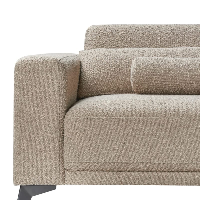 3-personers sofa Ange - Beige, sort/Bouclé - Møbler - Sofaer - 3 personers sofa