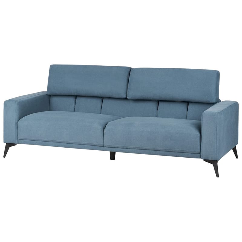 3-personers sofa Ange - Blå, Sort/Polyester - Møbler - Sofaer - 3 personers sofa