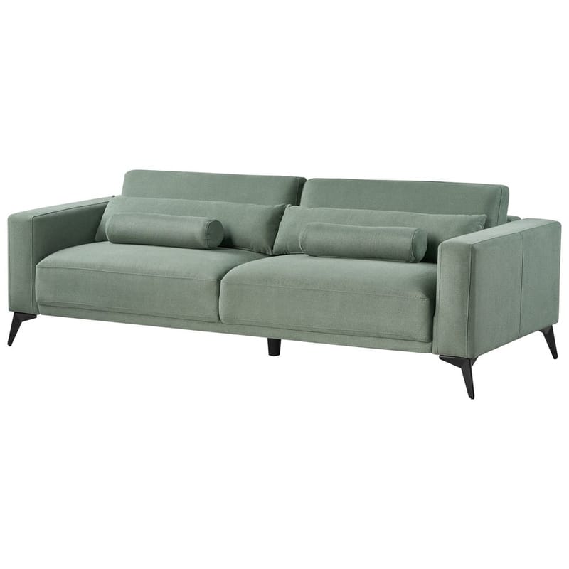 3-personers sofa Ange - Grøn, Sort/Polyester - Møbler - Sofaer - 3 personers sofa