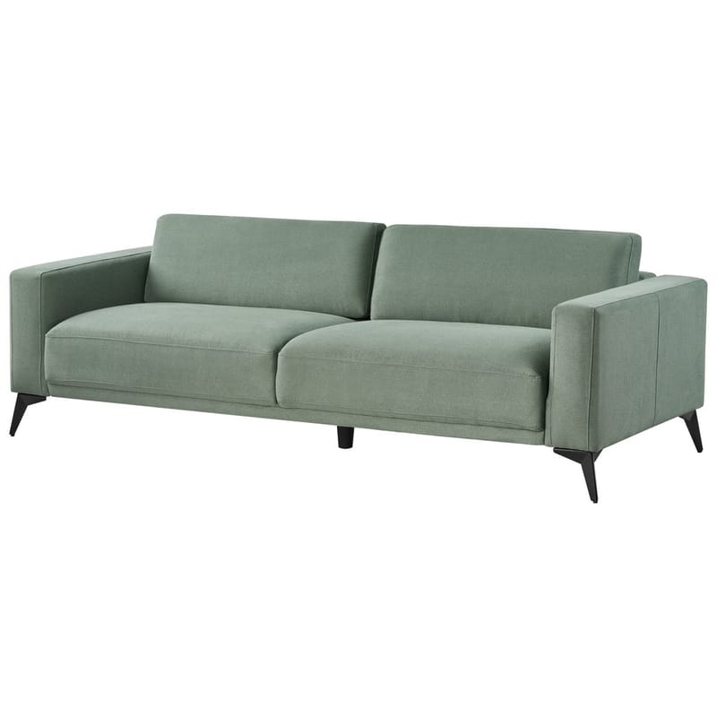3-personers sofa Ange - Grøn, Sort/Polyester - Møbler - Sofaer - 3 personers sofa