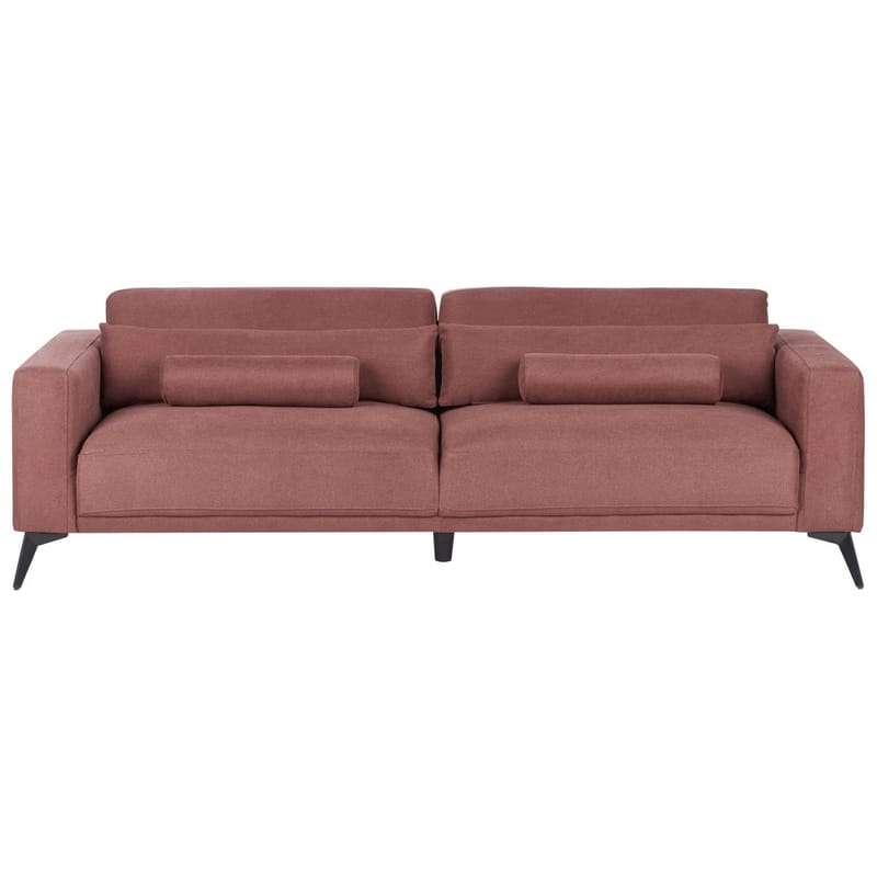 3-personers sofa Ange - Rød, Sort/Polyester - Møbler - Sofaer - 3 personers sofa