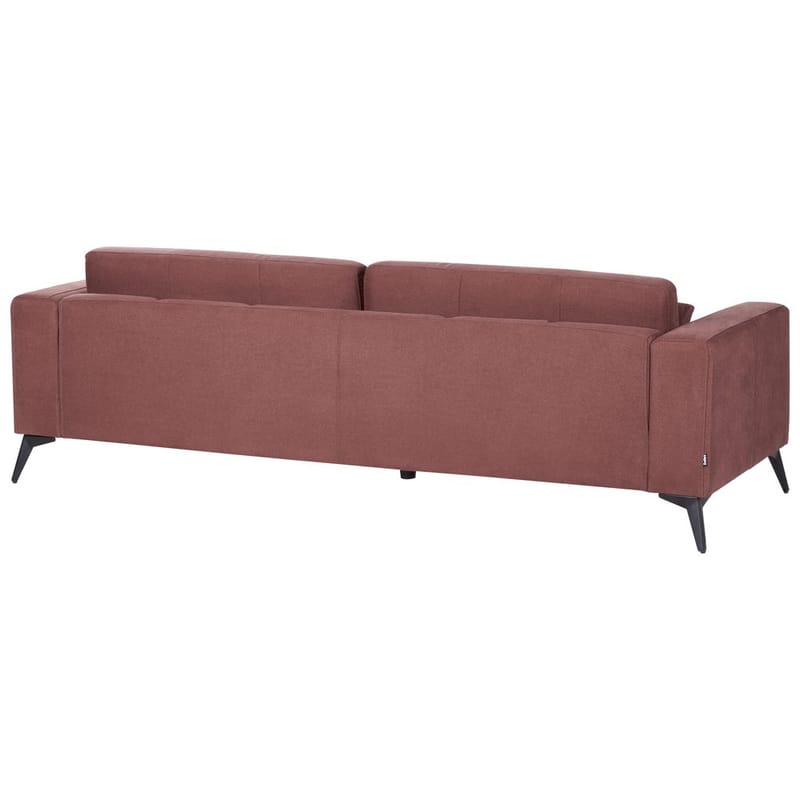 3-personers sofa Ange - Rød, Sort/Polyester - Møbler - Sofaer - 3 personers sofa