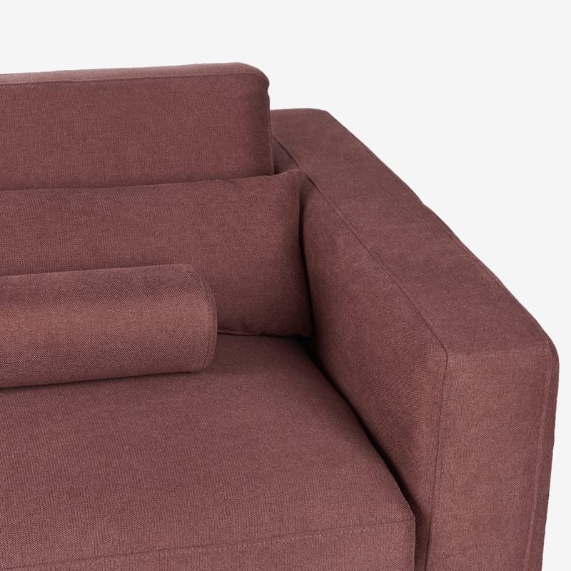 3-personers sofa Ange - Rød, Sort/Polyester - Møbler - Sofaer - 3 personers sofa