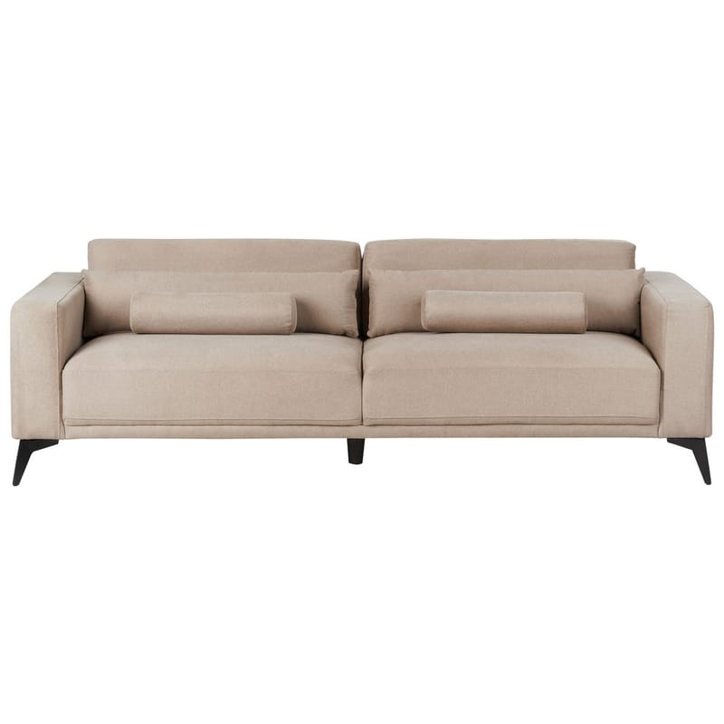 3-personers sofa Ange - Beige, sort/Polyester - Møbler - Sofaer - 3 personers sofa