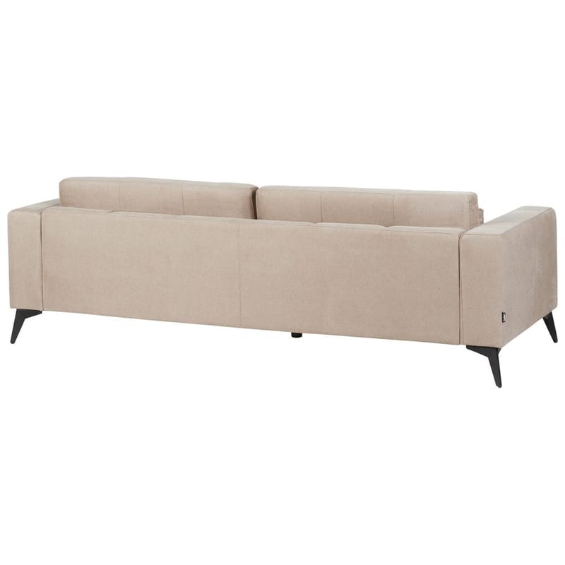 3-personers sofa Ange - Beige, sort/Polyester - Møbler - Sofaer - 3 personers sofa