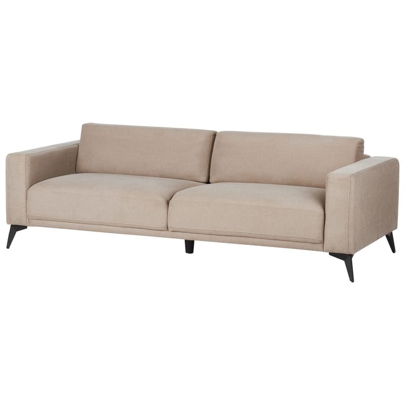 3-personers sofa Ange - Beige, sort/Polyester - Møbler - Sofaer - 3 personers sofa