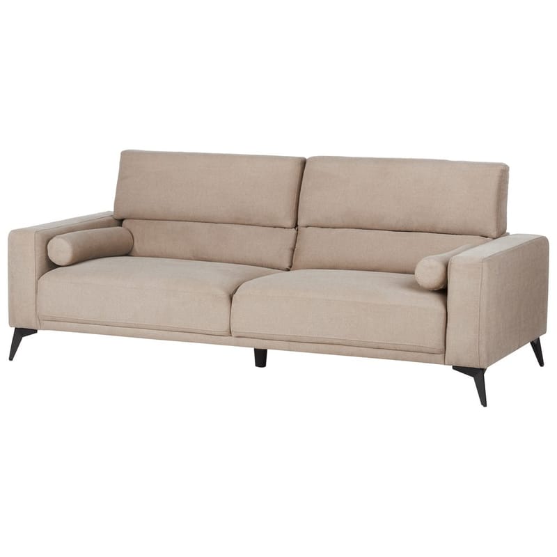 3-personers sofa Ange - Beige, sort/Polyester - Møbler - Sofaer - 3 personers sofa