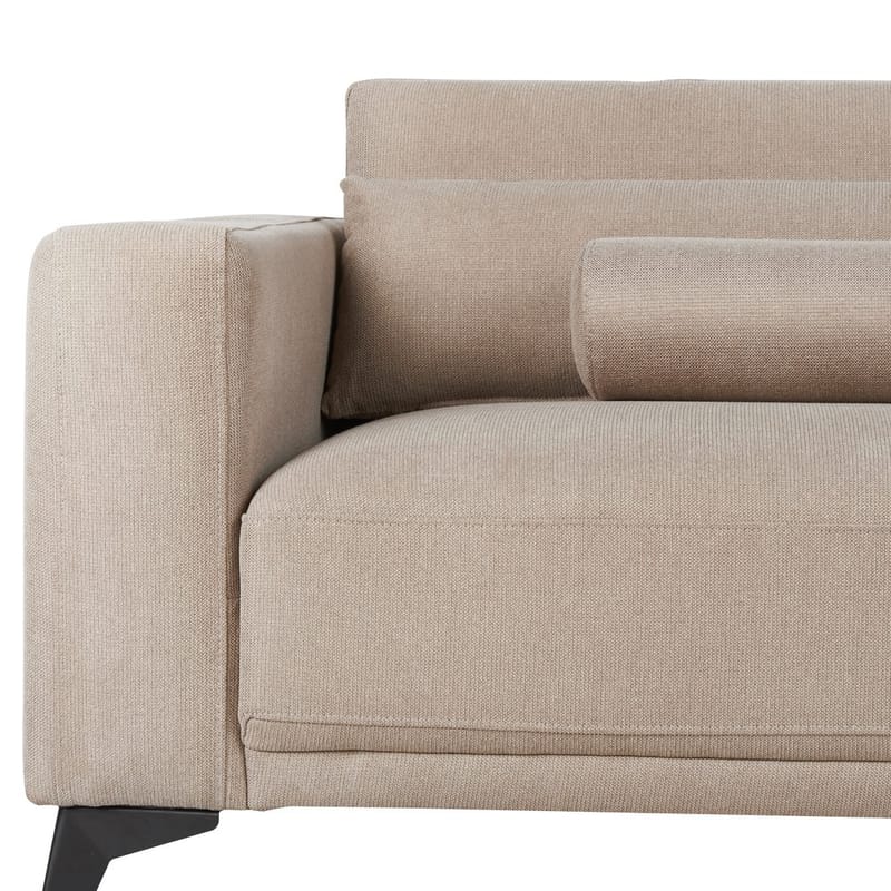 3-personers sofa Ange - Beige, sort/Polyester - Møbler - Sofaer - 3 personers sofa