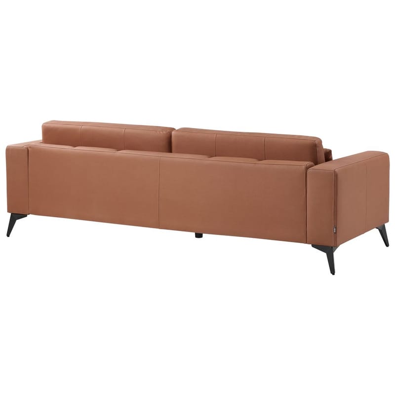 3-personers sofa Ange - Brun, Sort/Vegansk økologisk kunstlæder - Møbler - Sofaer - 3 personers sofa