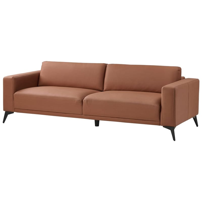 3-personers sofa Ange - Brun, Sort/Vegansk økologisk kunstlæder - Møbler - Sofaer - 3 personers sofa