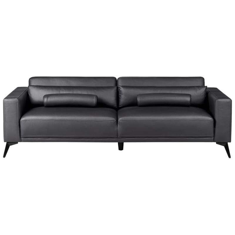 3-personers sofa Ange - Sort/Kunstlæder - Møbler - Sofaer - 3 personers sofa
