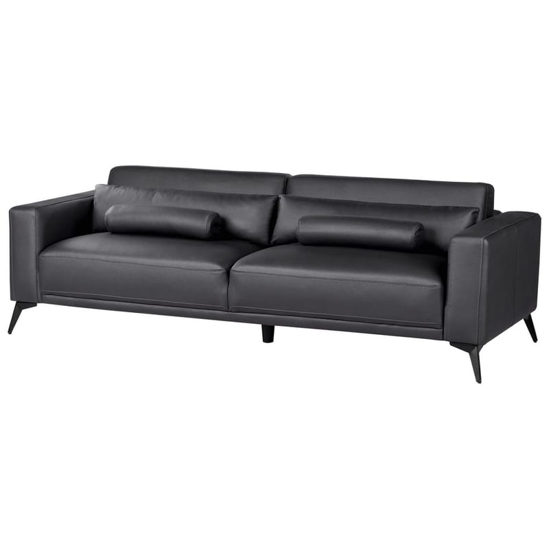 3-personers sofa Ange - Sort/Kunstlæder - Møbler - Sofaer - 3 personers sofa