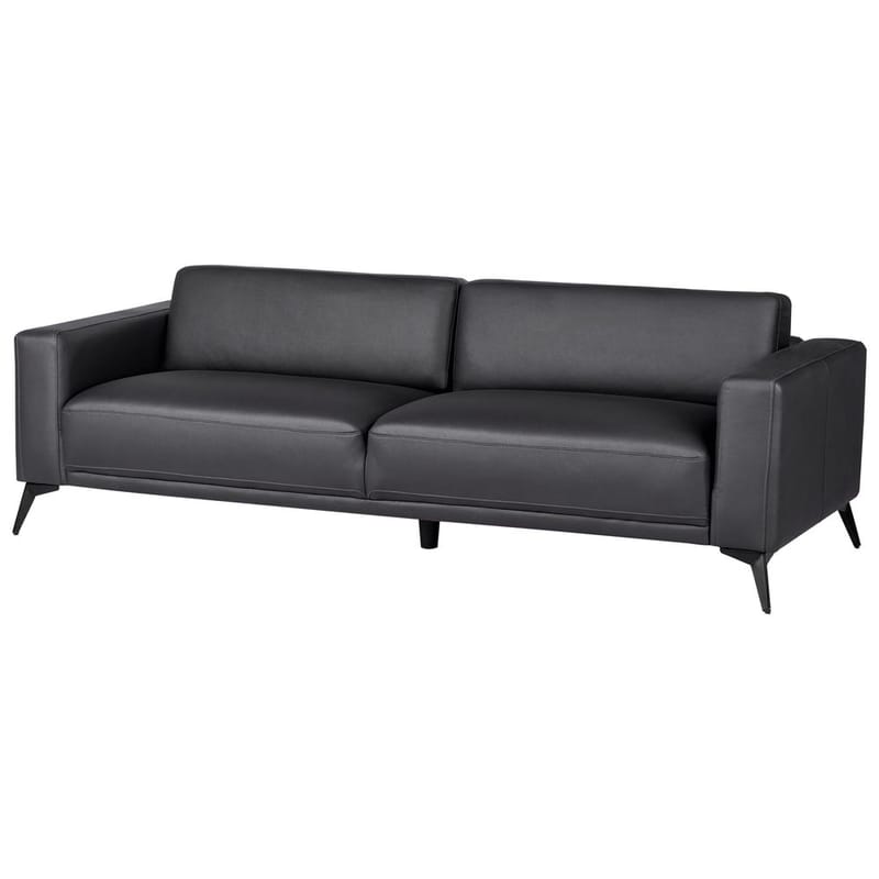 3-personers sofa Ange - Sort/Kunstlæder - Møbler - Sofaer - 3 personers sofa