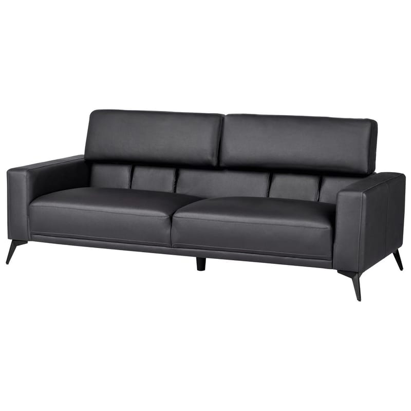3-personers sofa Ange - Sort/Kunstlæder - Møbler - Sofaer - 3 personers sofa