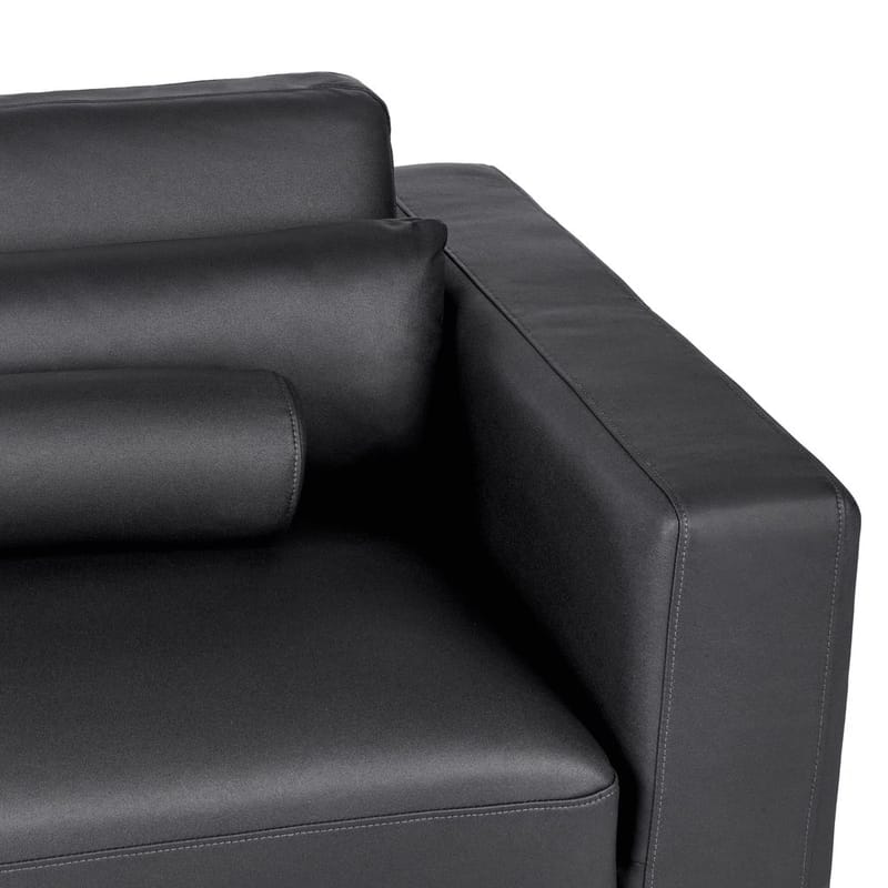 3-personers sofa Ange - Sort/Kunstlæder - Møbler - Sofaer - 3 personers sofa