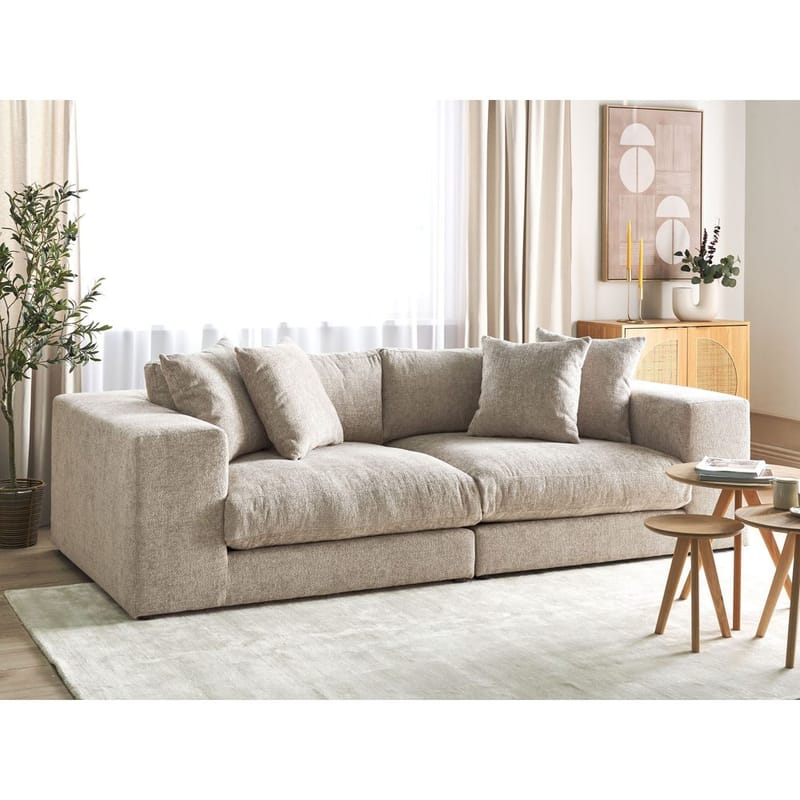 3-personers sofa Glorvika Ii - Beige - Møbler - Sofaer - 3 personers sofa