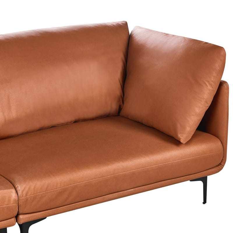 3-personers sofa Revsnes - Guldbrun, Sort - Møbler - Sofaer - 3 personers sofa