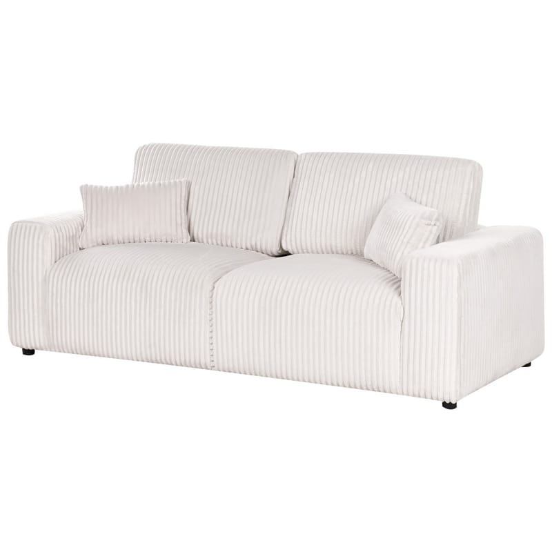 3-personers sofa Sandora - Hvid, Sort - Møbler - Sofaer - 3 personers sofa