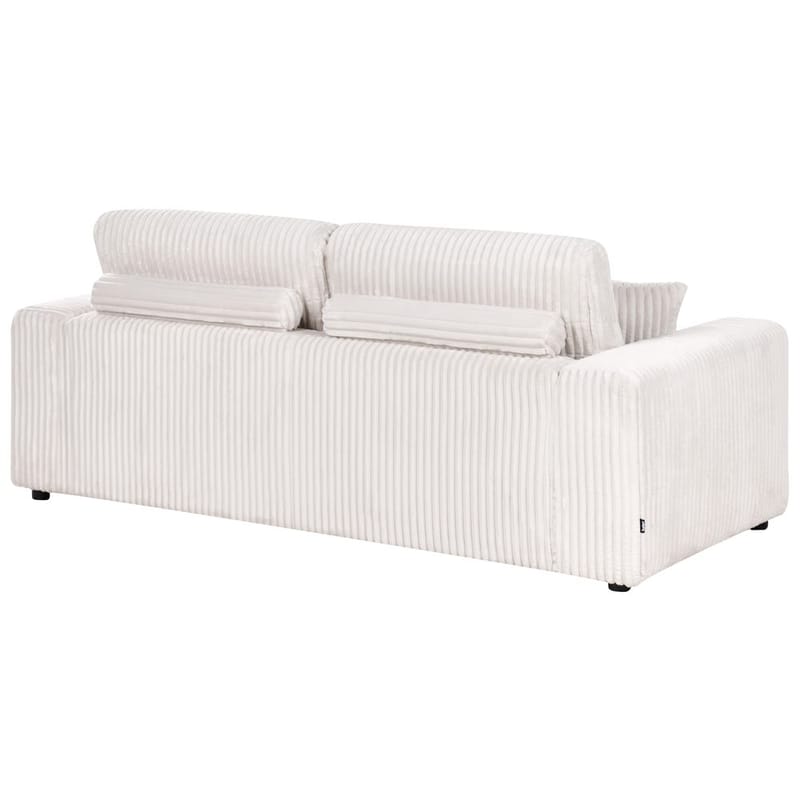 3-personers sofa Sandora - Hvid, Sort - Møbler - Sofaer - 3 personers sofa