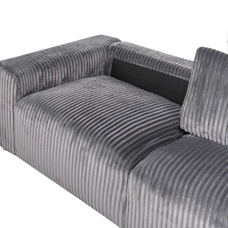 3-personers sofa Sandora - Grå, sort - Møbler - Sofaer - 3 personers sofa