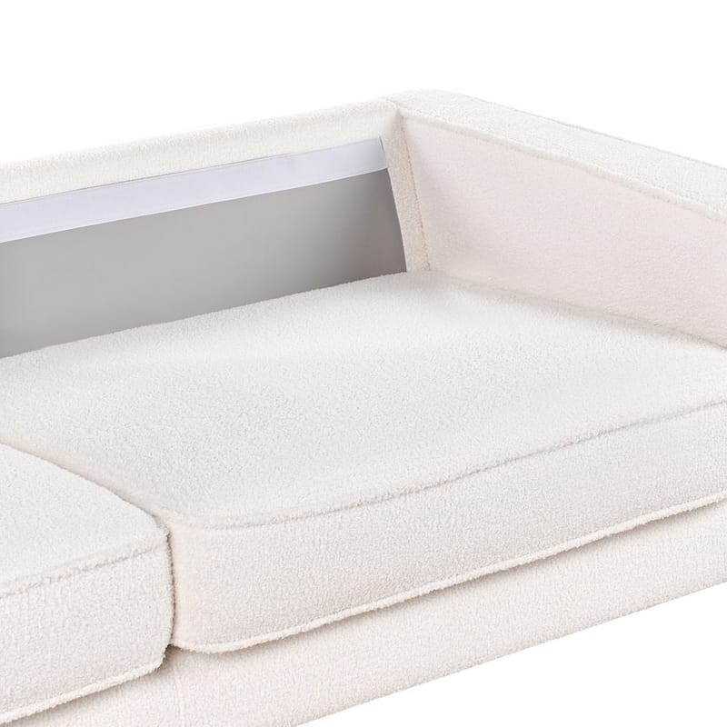 3-personers sofa Savalen - Hvid, Sort - Møbler - Sofaer - 3 personers sofa