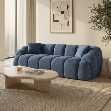 3-personers sofa Atelier Del Sofa Octavio (233 x 70 x 80 cm) Marineblå - Møbler - Sofaer - 3 personers sofa