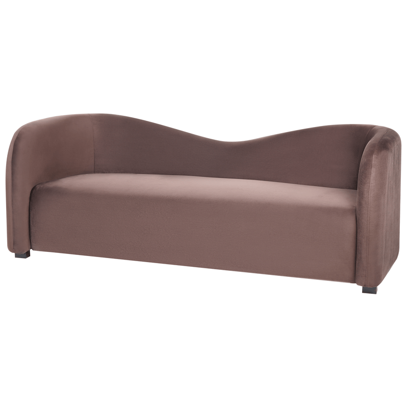 3-personers sofa Veltada - Mørkebrun - Møbler - Sofaer - Velour sofaer