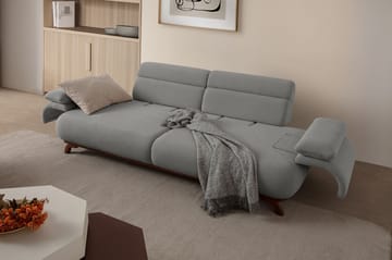 3-personers sofa Atelier Del Sofa Bonjo Valnød (246 x 81 x 97 cm) Grå - Grå - Møbler - Sofaer - 3 personers sofa