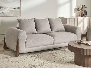 3-personers sofa Vinliden - Mørkebrun, Taupe - Møbler - Sofaer - 3 personers sofa