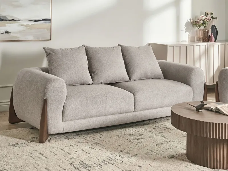 3-personers sofa Vinliden - Mørkebrun, Taupe - Møbler - Sofaer - 3 personers sofa