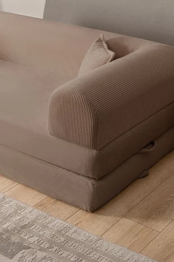 3-personers sovesofa Atelier Del Sofa Legom Eco (190 x 90 x 25 cm) Beige - Møbler - Sofaer - Sovesofaer