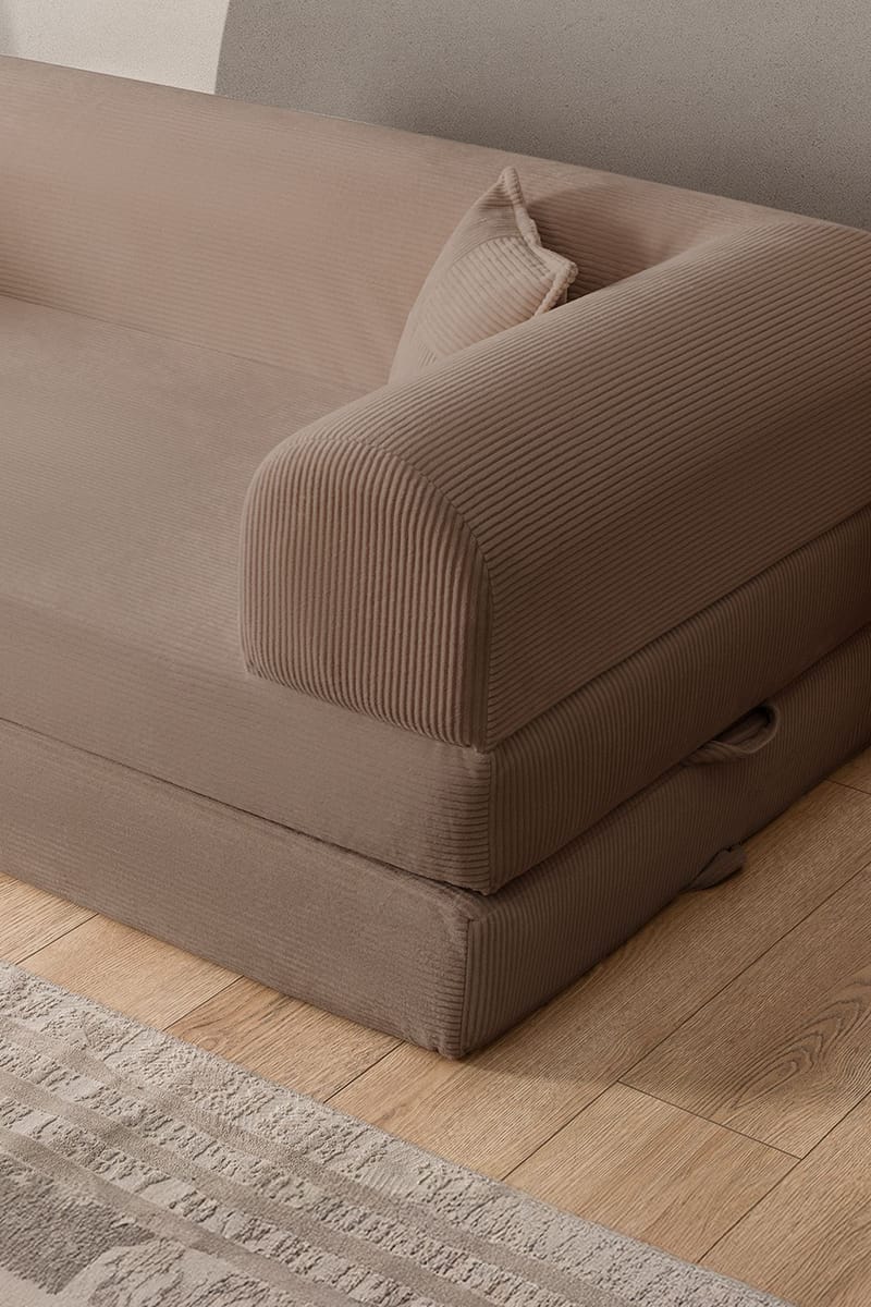 3-personers sovesofa Atelier Del Sofa Legom Eco (190 x 90 x 25 cm) Beige - Møbler - Sofaer - Sovesofaer