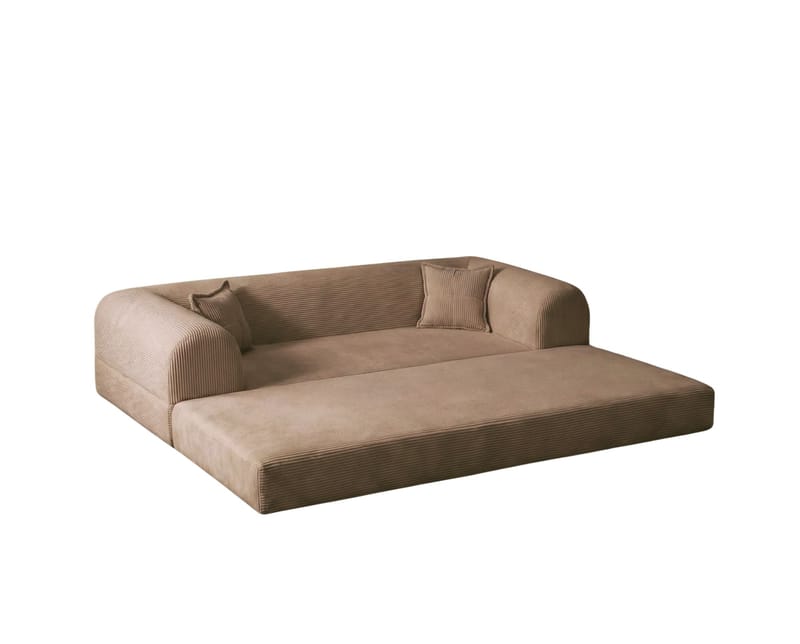 3-personers sovesofa Atelier Del Sofa Legom Eco (190 x 90 x 25 cm) Beige - Møbler - Sofaer - Sovesofaer