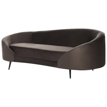 3-personers sofa Savar - Mørkebrun - Møbler - Sofaer - Velour sofaer