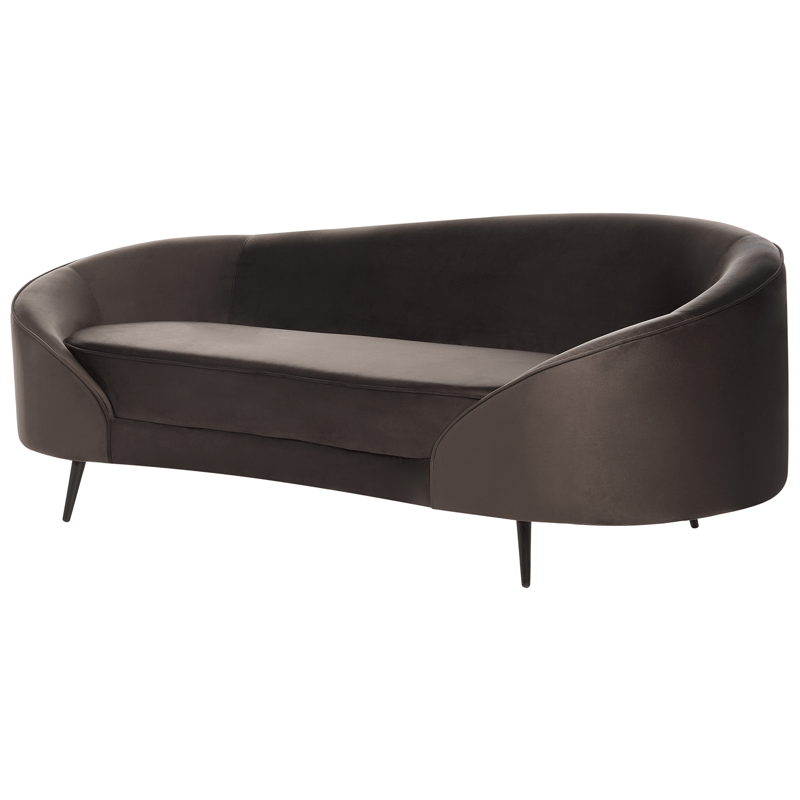 3-personers sofa Savar - Mørkebrun - Møbler - Sofaer - Velour sofaer