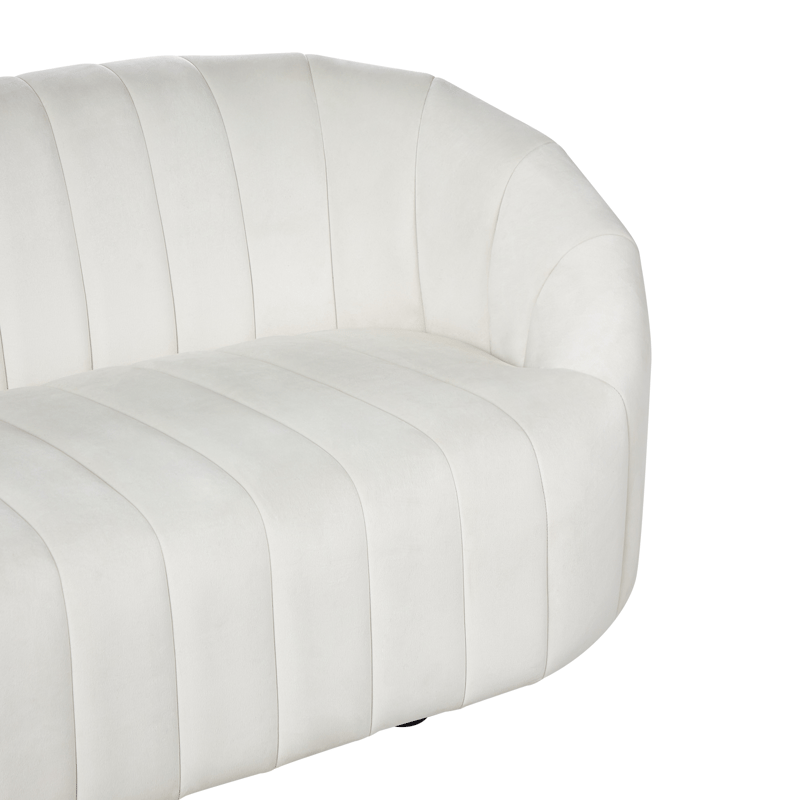 3-personers sofa Malung - Off-White - Møbler - Sofaer - Velour sofaer