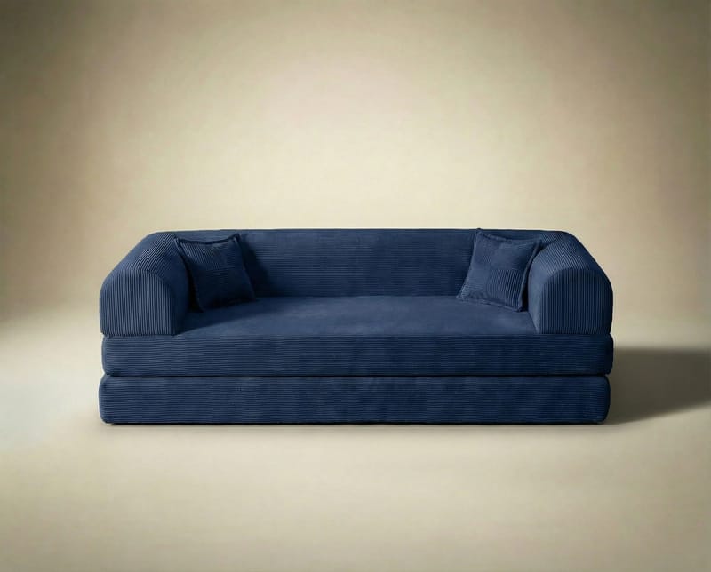 3-personers sovesofa Atelier Del Sofa Legom Eco (190 x 90 x 25 cm) Marineblå - Møbler - Sofaer - Sovesofaer