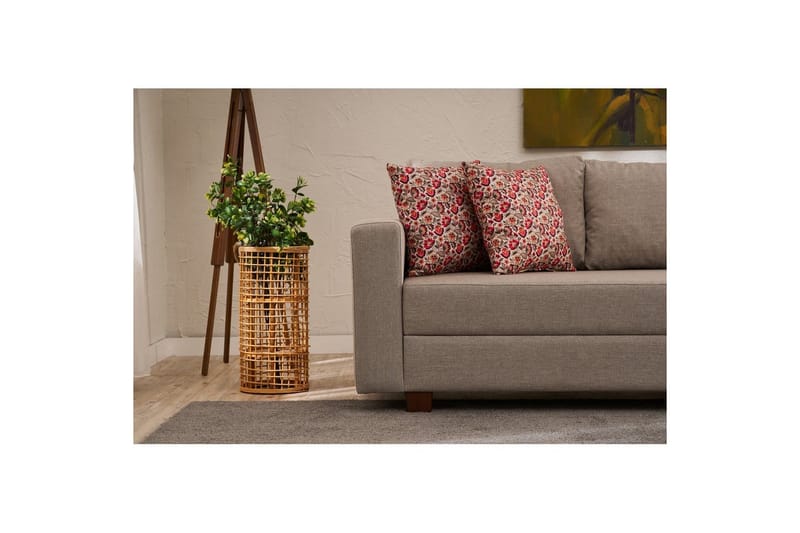 3-personers sovesofa Iroulport Beige - Beige - Møbler - Sofaer - Sovesofaer
