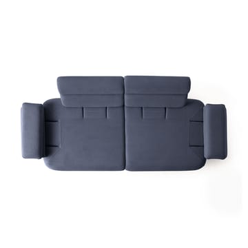 3-personers sofa Atelier Del Sofa Bonjo Valnød (246 x 81 x 97 cm) Marineblå - Marineblå - Møbler - Sofaer - 3 personers sofa