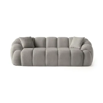 3-personers sofa Atelier Del Sofa Octavio (233 x 70 x 80 cm) Grå - Møbler - Sofaer - 3 personers sofa