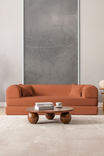 3-personers sovesofa Atelier Del Sofa Legom Eco (190 x 90 x 25 cm) Orange - Møbler - Sofaer - Sovesofaer